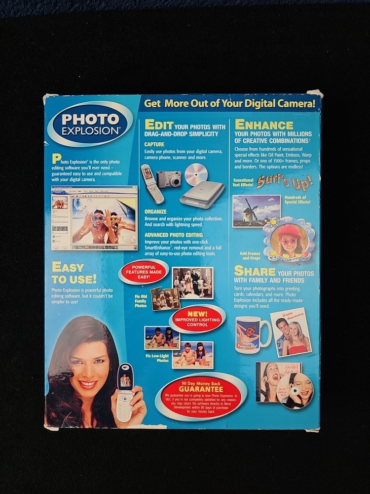 Nova PHOTO EXPLOSION Deluxe Version 2 Windows XP, 2000 ME 98 Photo Edit Software