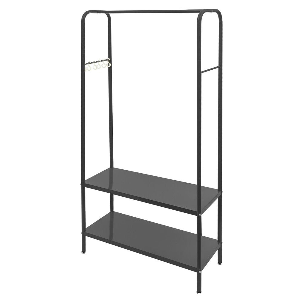 Clothes Rack with Bottom Shelves, Home Clothes Rack, Standing Clothes Rack