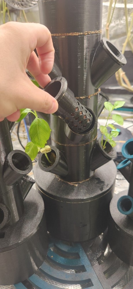3D Printed USB Hydroponic Tower | Vertical Garden | 3 Sizes | Large