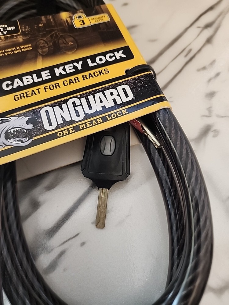 OnGuard 6' Cable Key Lock Security Level 3 With Key