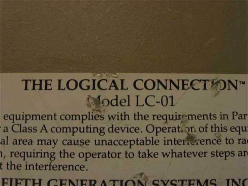 Fifth Generation Systems The Logical Connection Peripheral Sharing Device LC-01