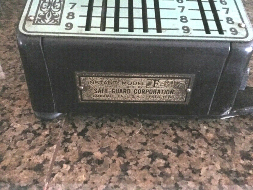 Safe Guard Instant Check-Writer - Model F