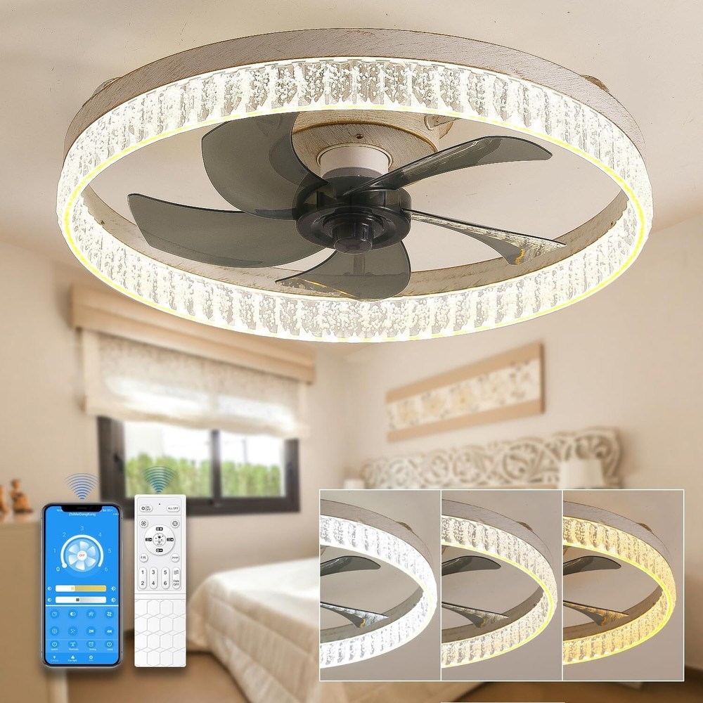 ZEFFO - Ceiling Fan with LED Lights