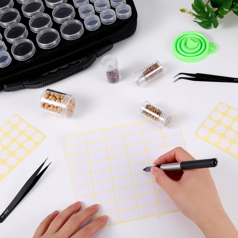 Seed Storage Organizer Box, 57 Slots Seed Collection Containers Seed Storage Box