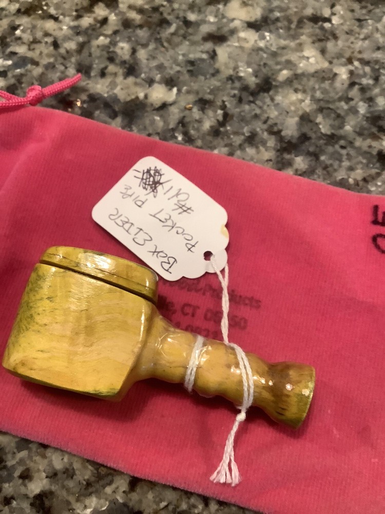 Pocket Pipe - Handmade, Lidded - - Box Elder Wood