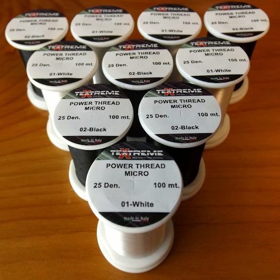 Textreme ® Power Thread Micro 25dn ** 2025 Stocks 100m  ***** Fly Tying Thread