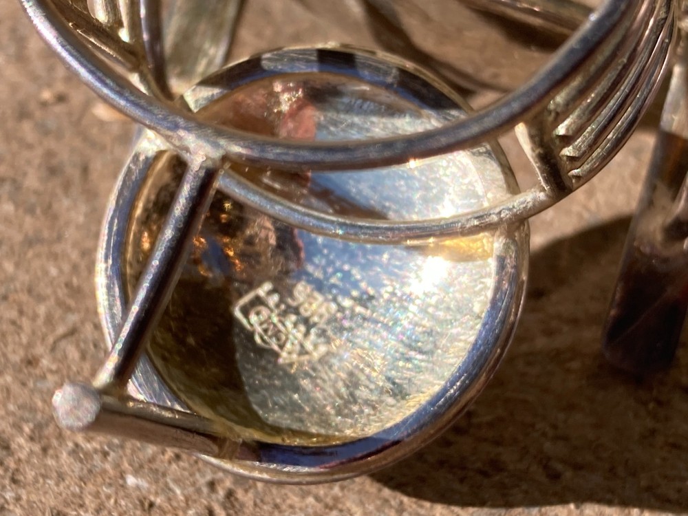 Vintage ACME Studio FRANK LLOYD WRIGHT Mini Sterling Silver “Johnson" Chair