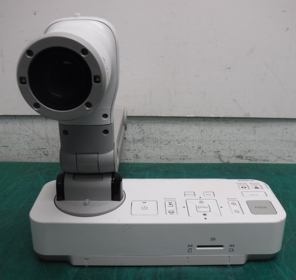 Epson ELPDC21 Document Camera with Power Supply – No USB Cable –Visual Presenter
