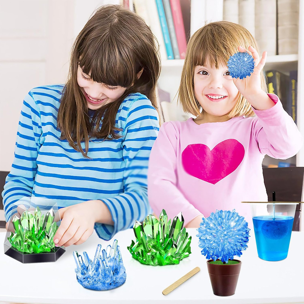 Crystal Growing Experiment Science Kits for Kids, S.T.E.M Projects Learning Educ