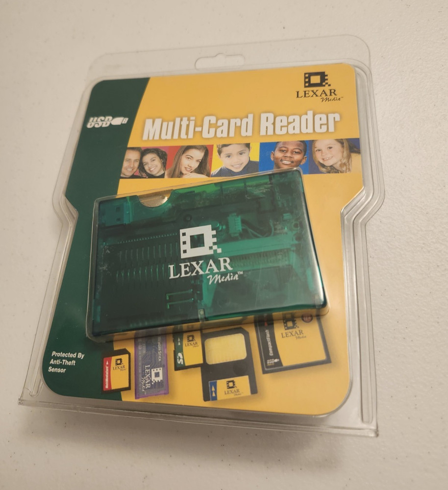 LEXAR USB MULTI-CARD READER  WORKS WITH 6 DIFFERENT CARDS NEW SEALED
