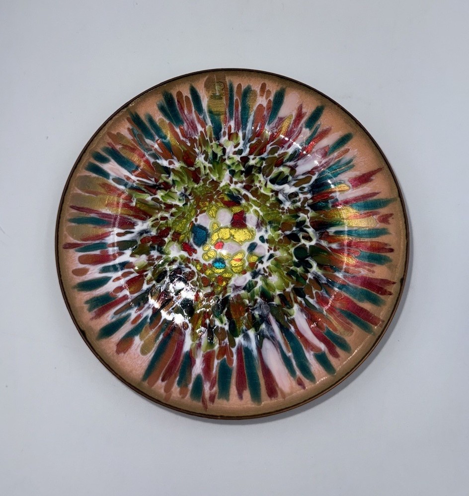 Edwards Star Enamel Copper Dish