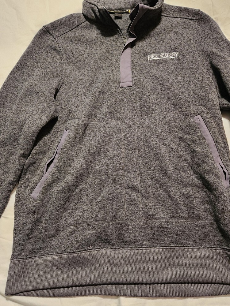 Men's Under Armour Pullover Jacket Loose Gray Size Medium M Cold Gear