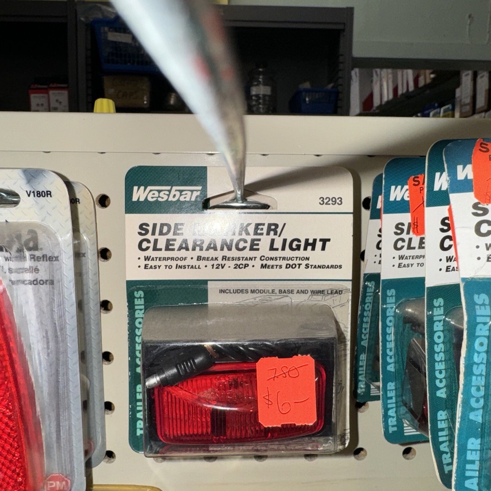 Wesbar 3293 Waterproof Sidemarker Light Kit Red