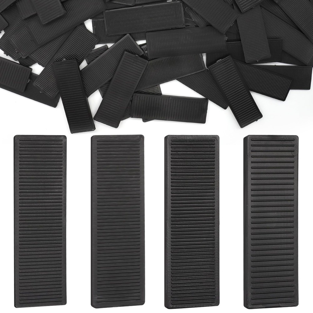 80 PCS Solid Plastic Shims for Leveling, Flat Drywall Shims for Leveling, 3/6...