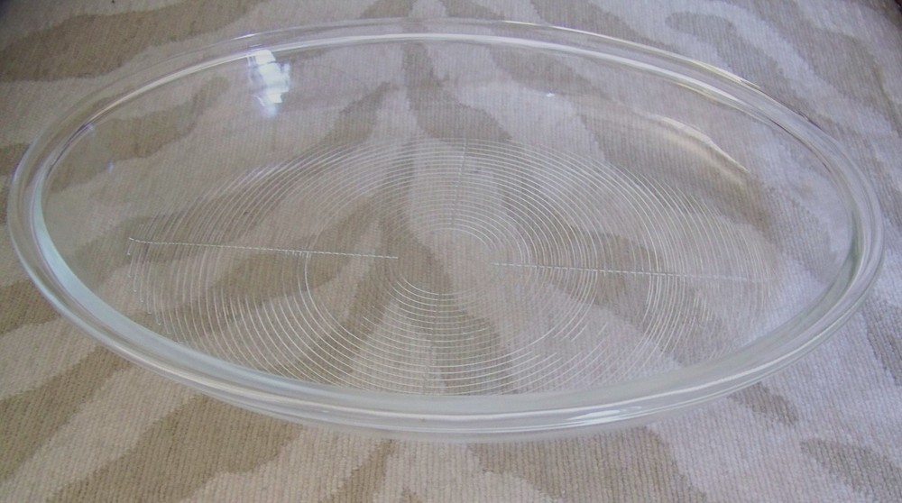 Vtg TOWLE SILVERPLATE OVAL Serving Tray ROSEBUD SCROLLWORK & PYREX Baking Dish
