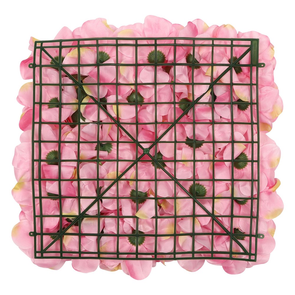 12pcs 3D Artificial Flower Wall Panel Silk Rose Mat for Wedding Backdrop 38*38cm