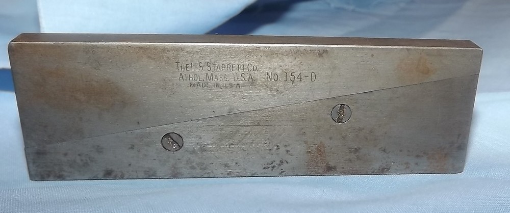 Machinist Starrett 154-D Parallel