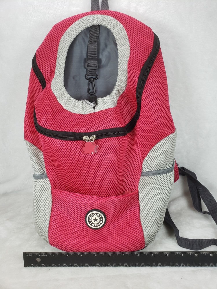Breathable Dog Carrier Backpack, Adjustable Straps, pockets, Medium, lightweight