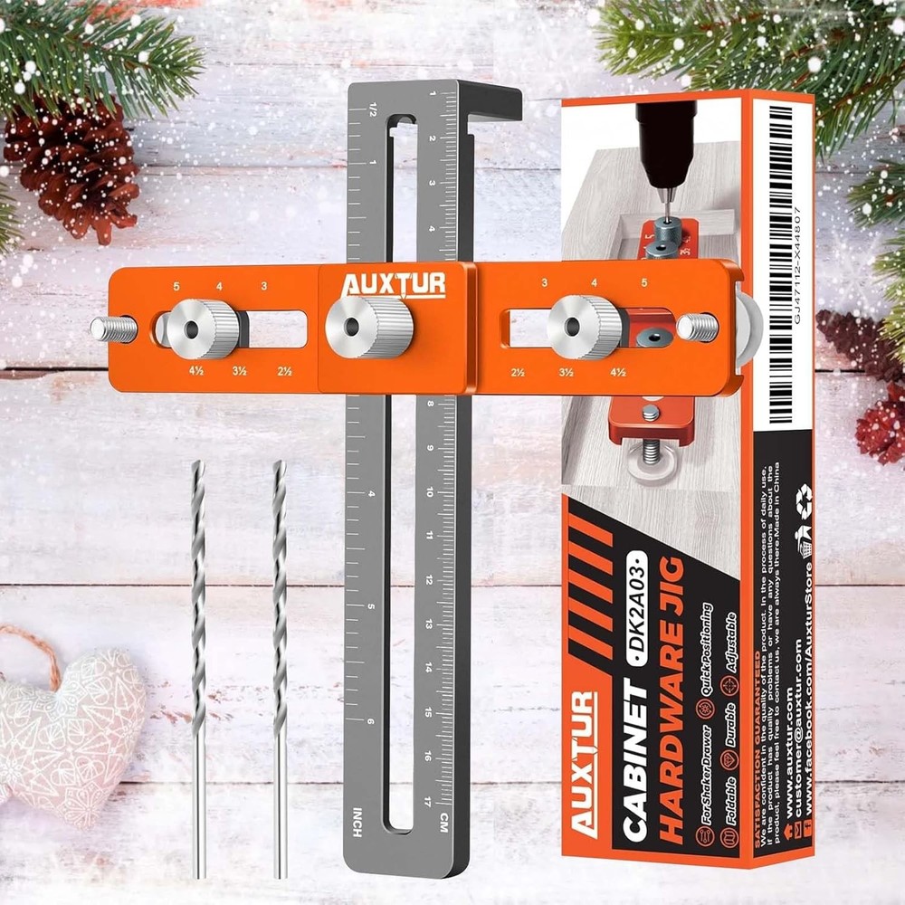 Cabinet Hardware Jig, Adjustable Cabinet Handle Template Tool with Alignment ...