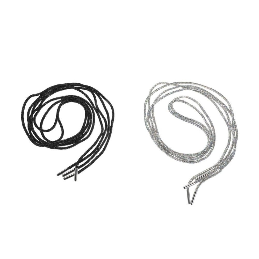 4 Pcs Shiny Shoelaces String Decorations Drawstring for Sweatpants
