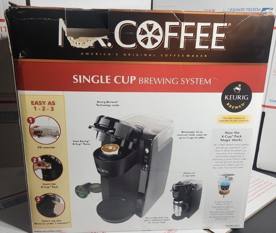 Mr. Coffee Single Cup Brewing System Bvmc-KG5 tested working