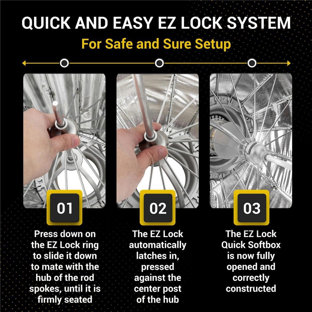 EZ Lock Deep Parabolic Quick Softbox (28")