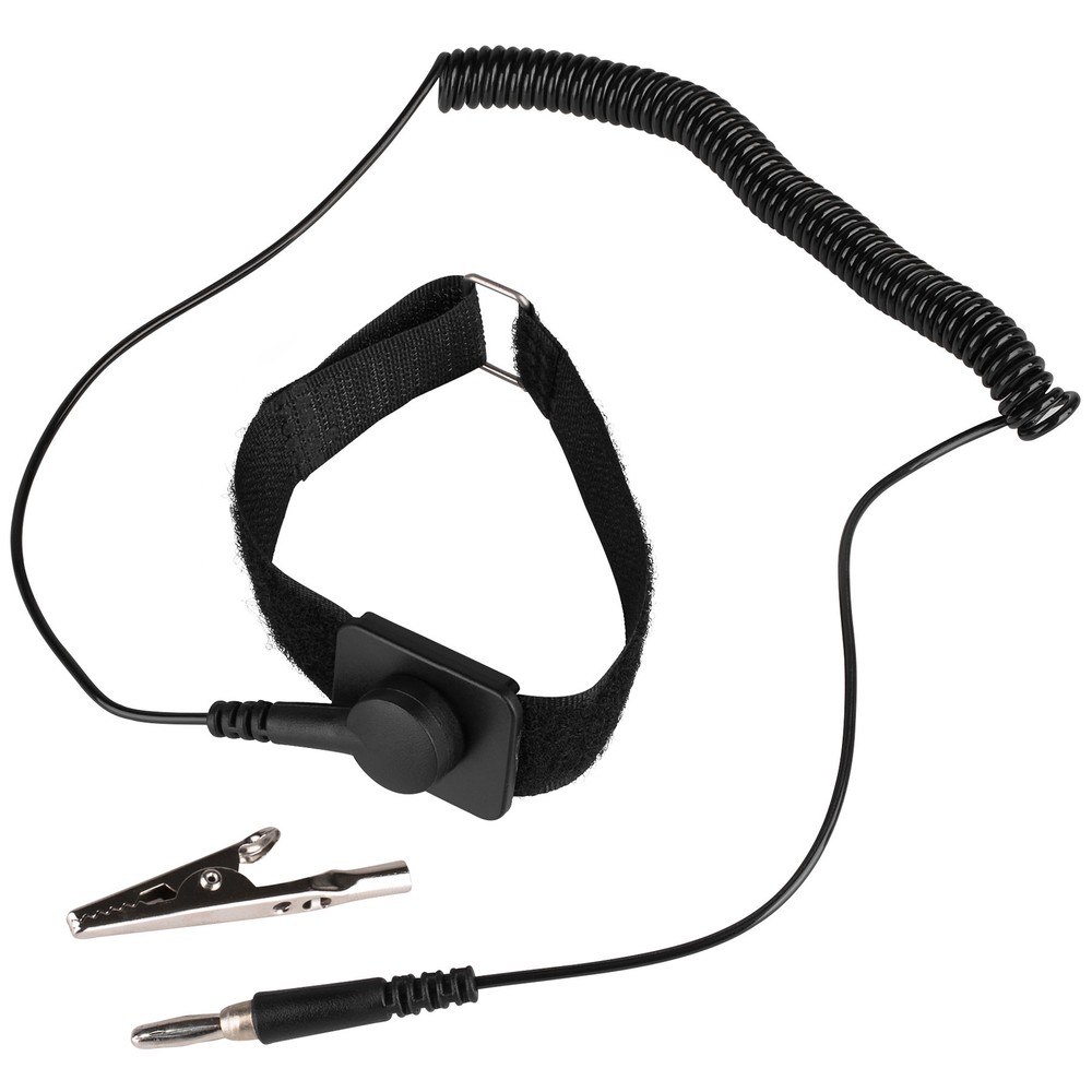 Electro-Static ESD Anti-Static Wrist Grounding Coiled Strap