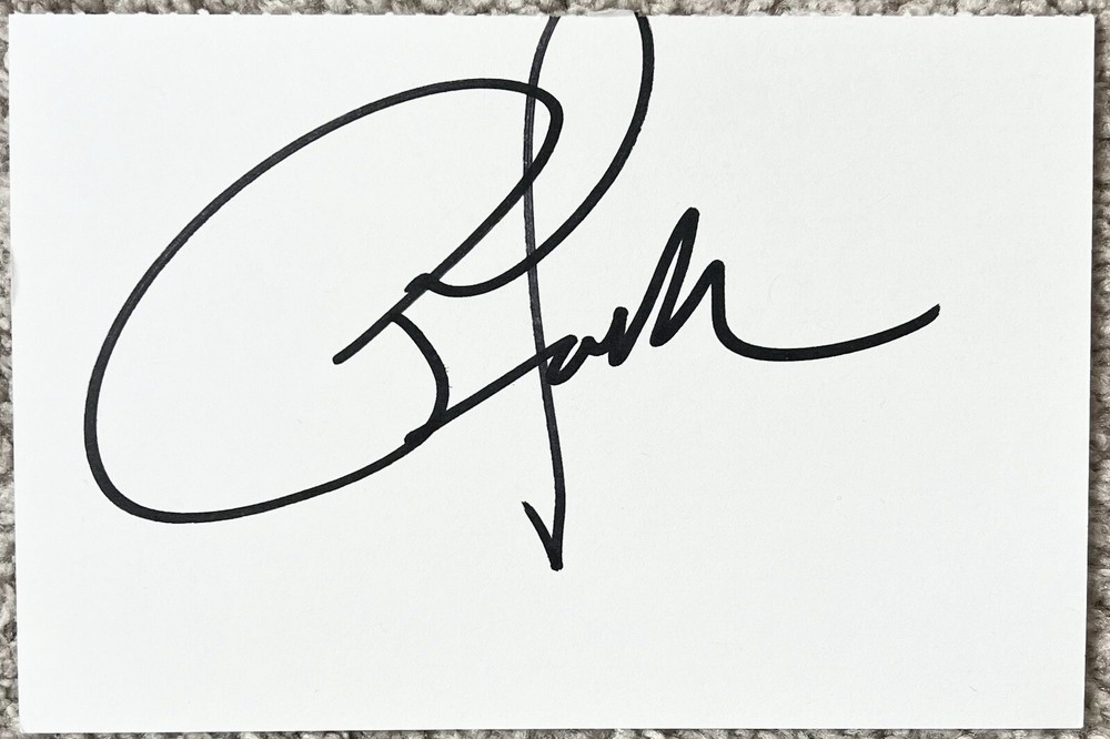 Peter Facinelli Signed In Person 4x6 Index Card In Top Loader