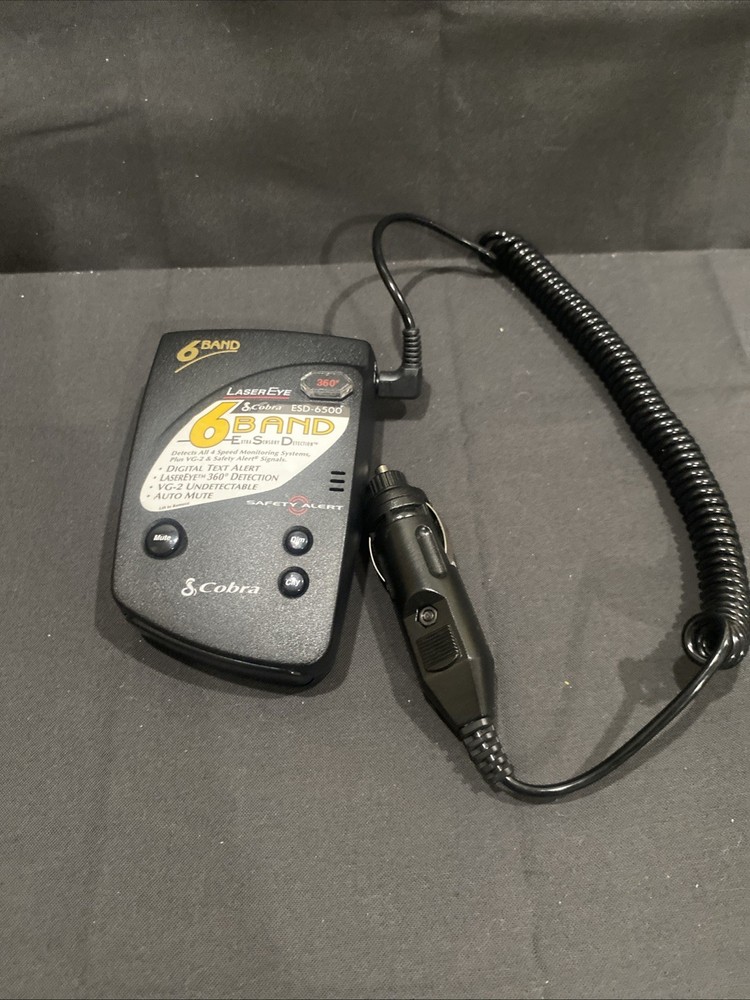 Cobra Esd-6500 - 6 Band Radar Detector