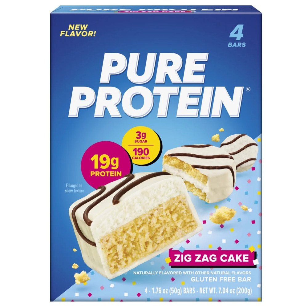 Pure Protein Bars, Zig Zag Cake, 1.76 oz, 4 Count