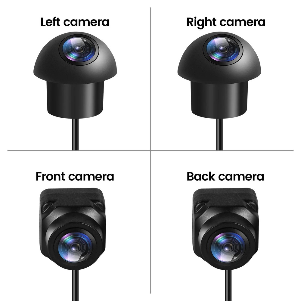 For Car Radio HD Panoramic Camera Rear/Front/Left/Right 360 Panorama Accessories