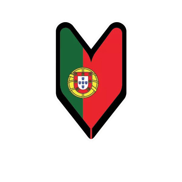 Portuguese Driver Badge Sticker