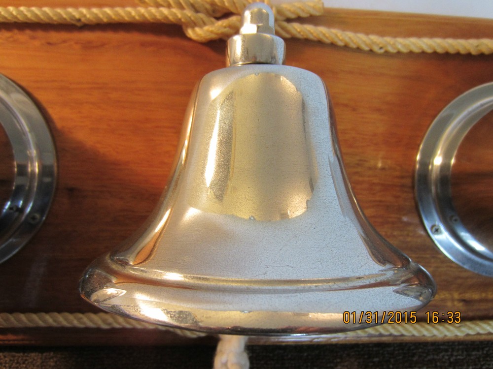 MARITIME, SHIP'S 3 PC WEATHER STATION & BELL