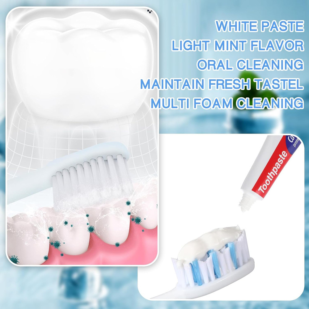 200 Pcs Mini Toothpaste Bulk Regular Clean Mint Toothpaste for Bad Breath, Helps