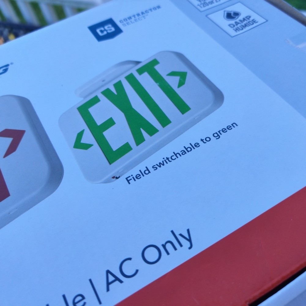 Lithonia Lighting Contractor Select Integrated LED White Exit Sign