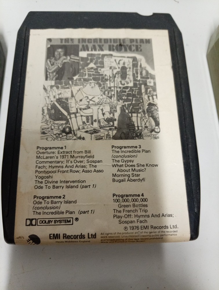 8 track tapes joblot Untested