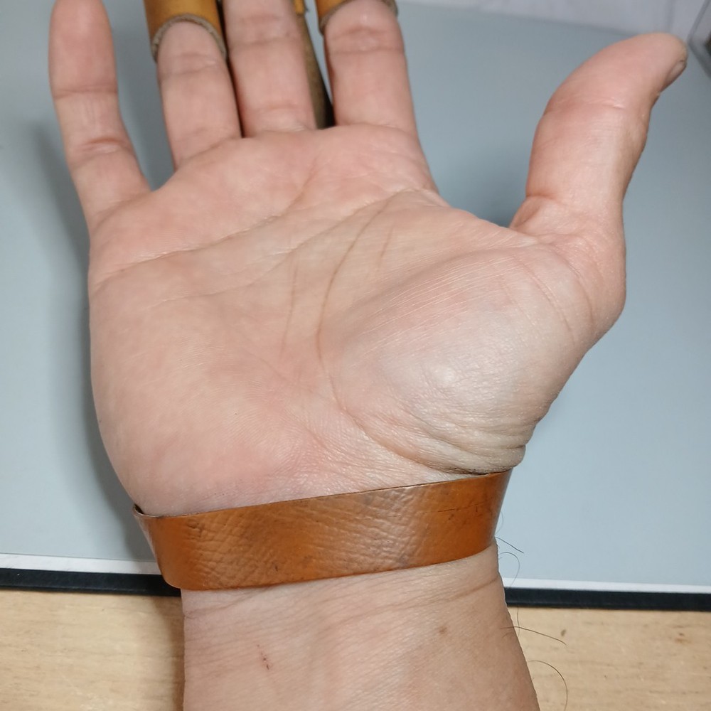 Brown Leather Archery Glove Standard Medium