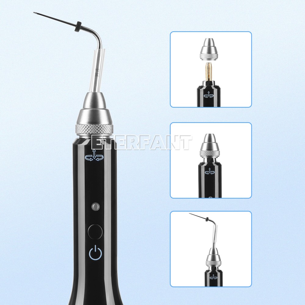 ETERFANT Dental Gutta Percha Obturation System Wireless Endo Heated Pen+2Tips