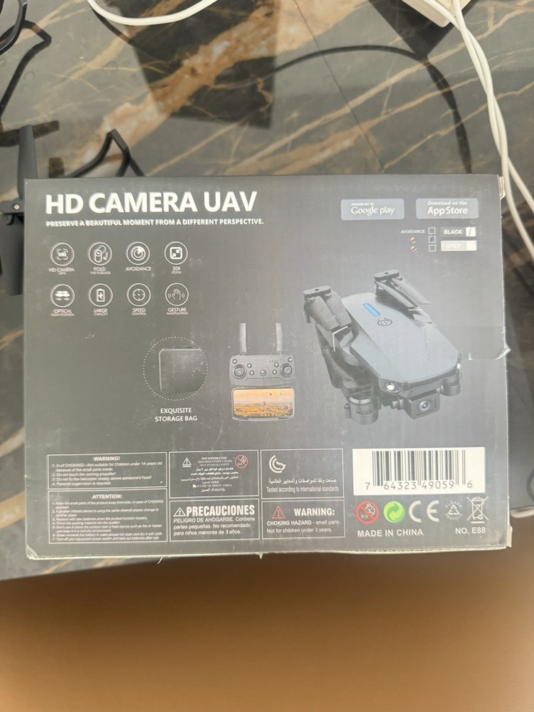 Foldable Quadcopter Drone E88 HD Camera 50X Zoom Obstacle Avoidance