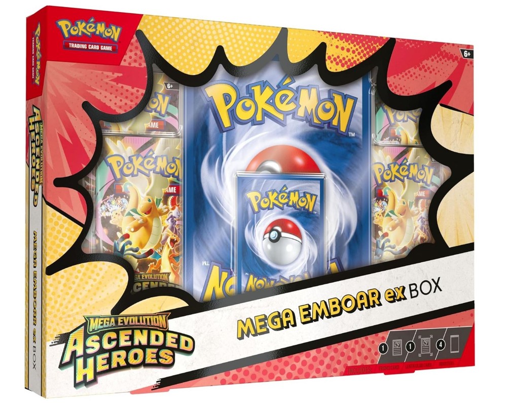 Pokémon Mega Evolution Ascended Heroes Mega ex Box - 1 RANDOM BOX - PRESALE