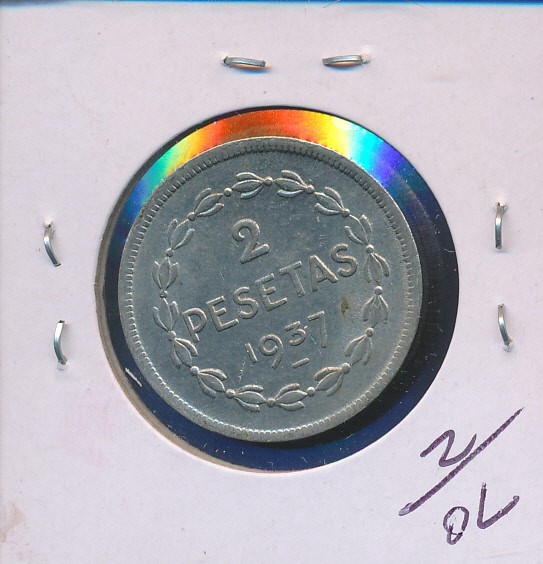 SPAIN - 1937 BU - VISCAYAN - 2 PESETAS - #3066