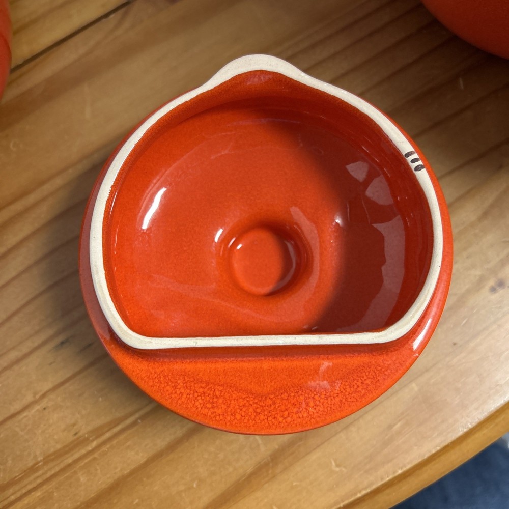 WAECHTERSBACH RED COFFEE POT with WARMING BASE