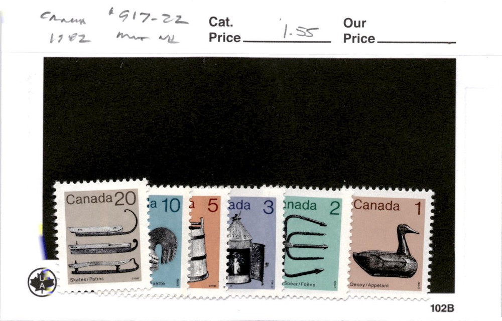 Canada, Postage Stamp, #917-922 Mint NH, 1982 (AH)