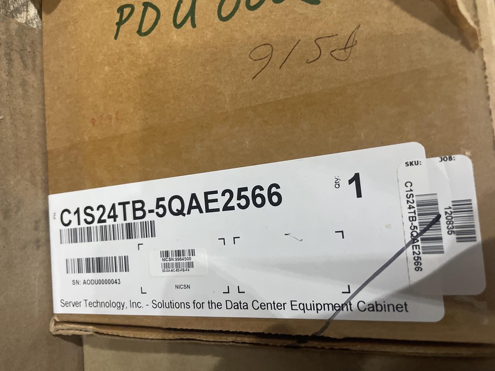 SERVER TECH C1S24TB-5QAE2566 SMART RACK PDU