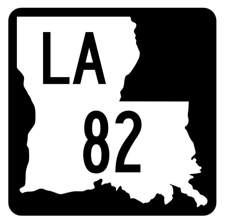 Louisiana State Highway 82 Sticker Decal