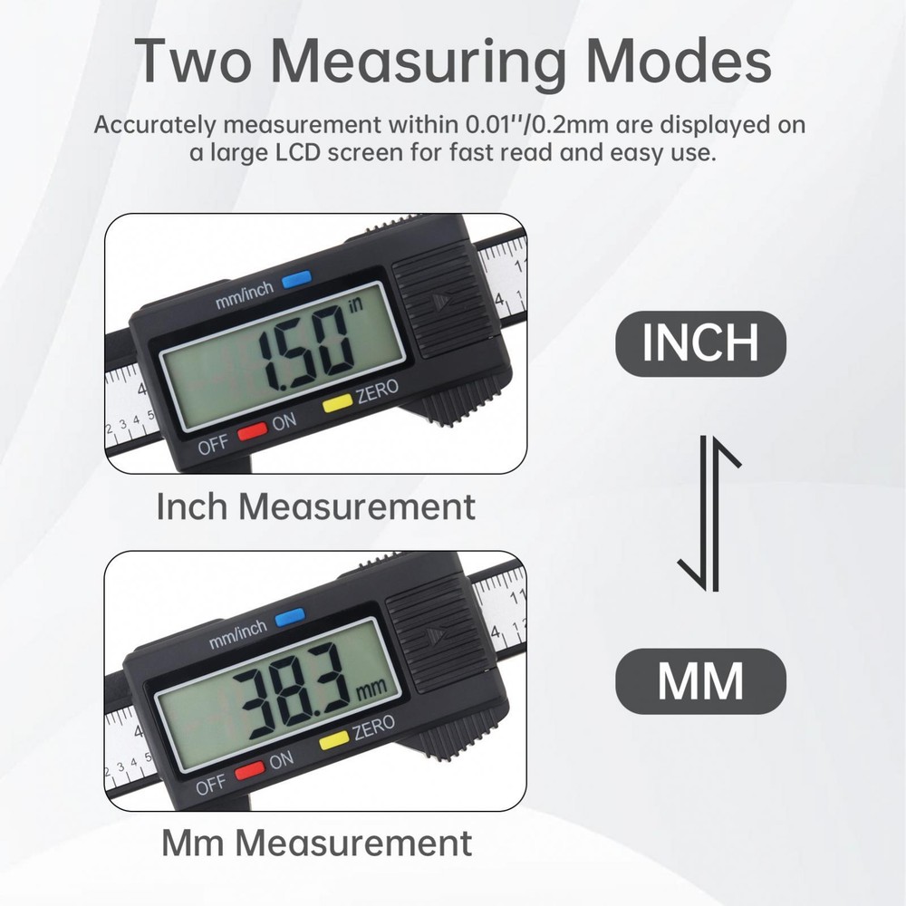 150mm/0-6" Absolute Digital Digimatic Vernier Caliper LCD Screen US Fast Ship