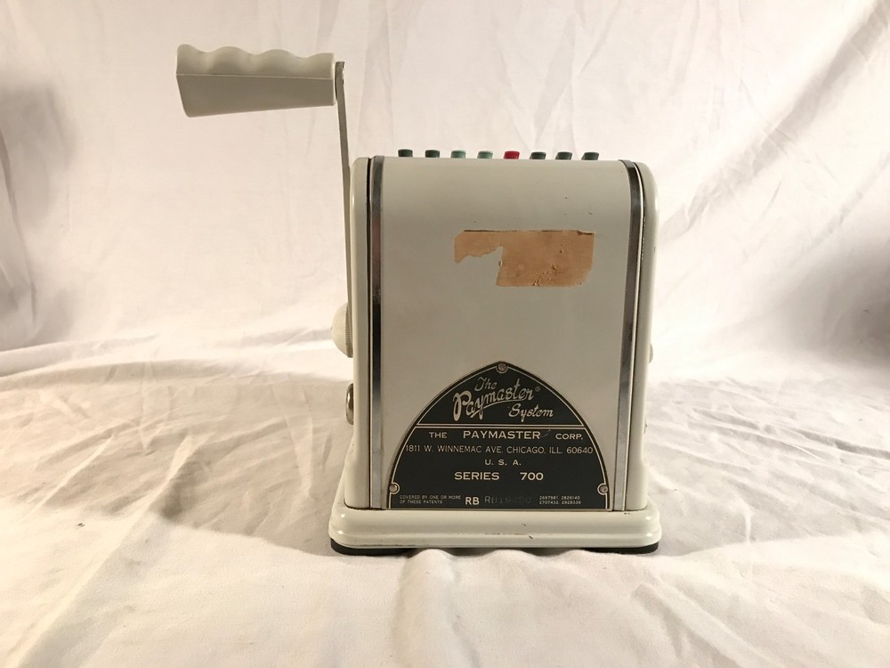 Vintage Paymaster Check Writing Machine Series 700