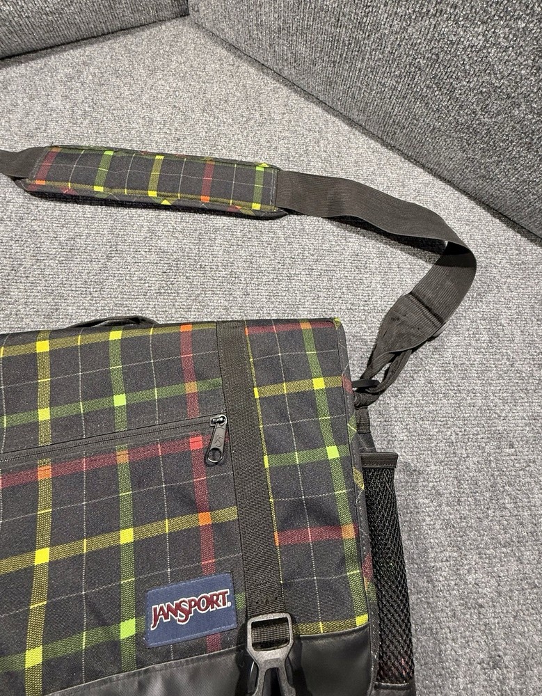 Jansport Plaid Messenger Bag