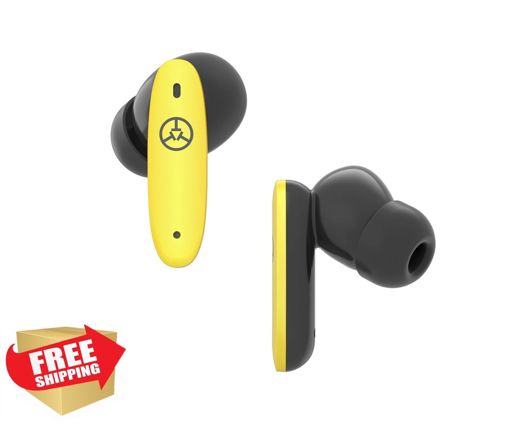 TecTecTec Team8 E Golf Earbuds Wireless Bluetooth Rangefinder Yellow