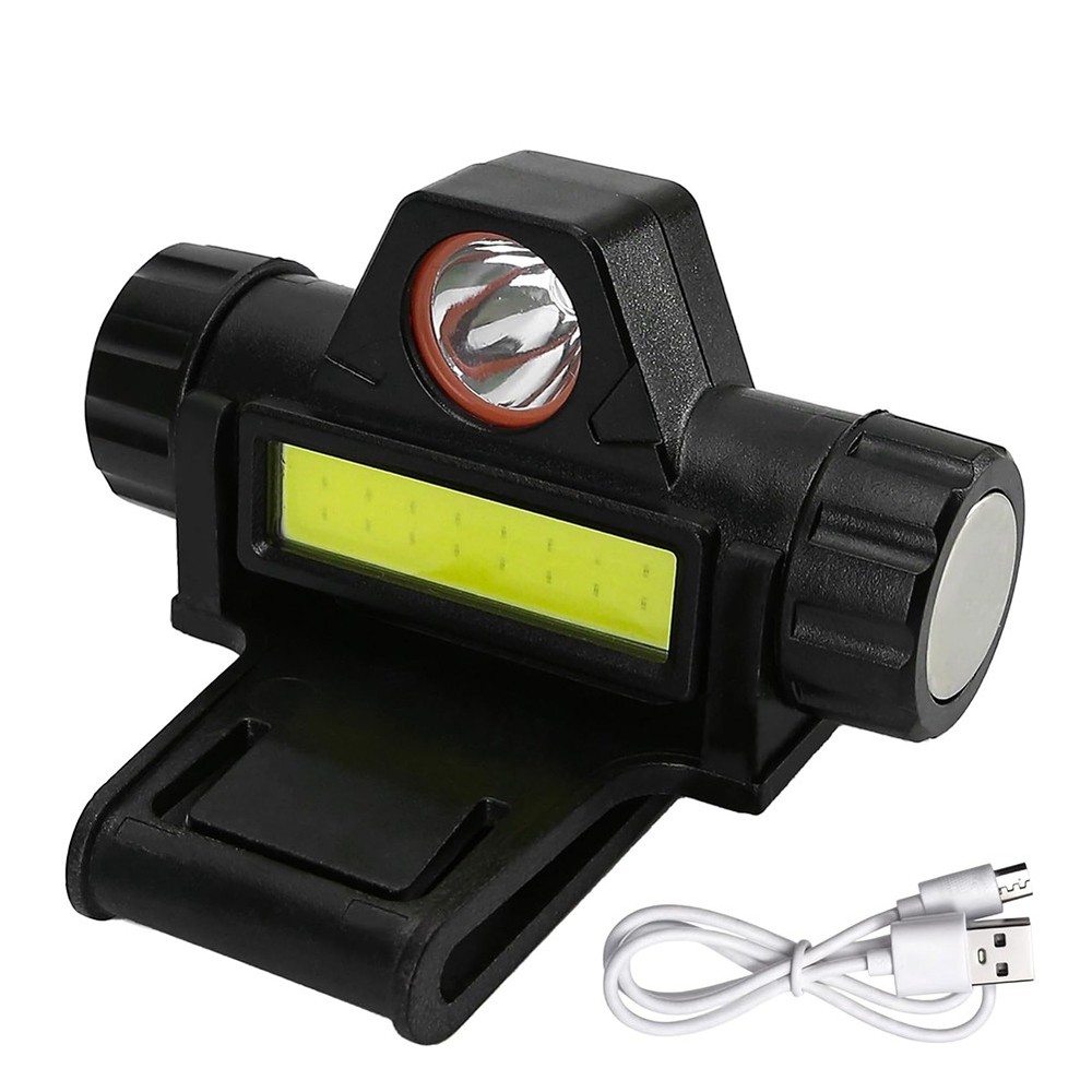Rechargeable Welding Helmet Light Versatile Headlamp Flashlight with Mount6739